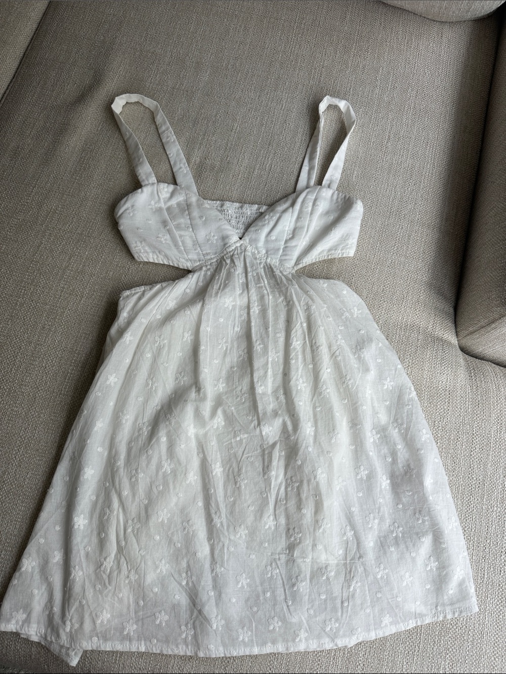 Princess Polly White Eyelet Empire Bust Sundress Chemise